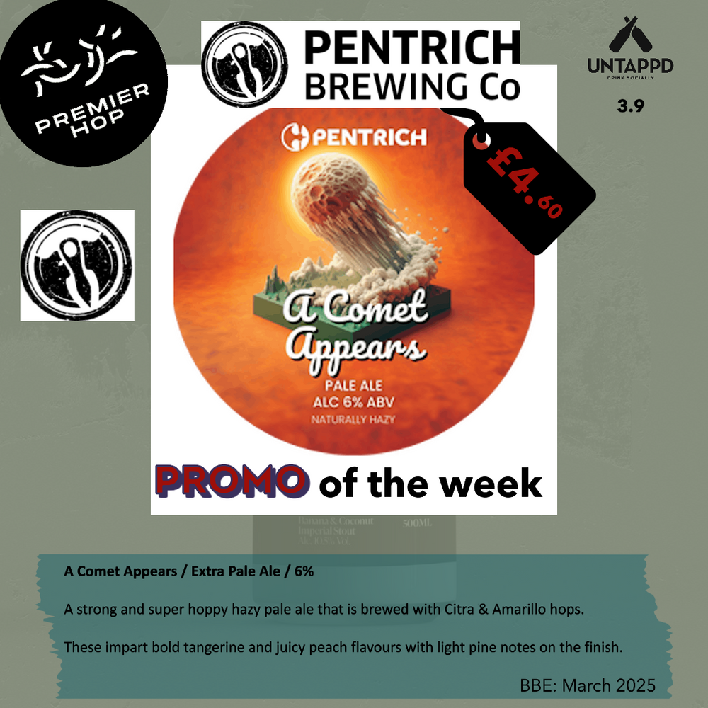 Pentrich Brewing Co A Comet Appears  Extra Pale Ale  6% - Premier Hop