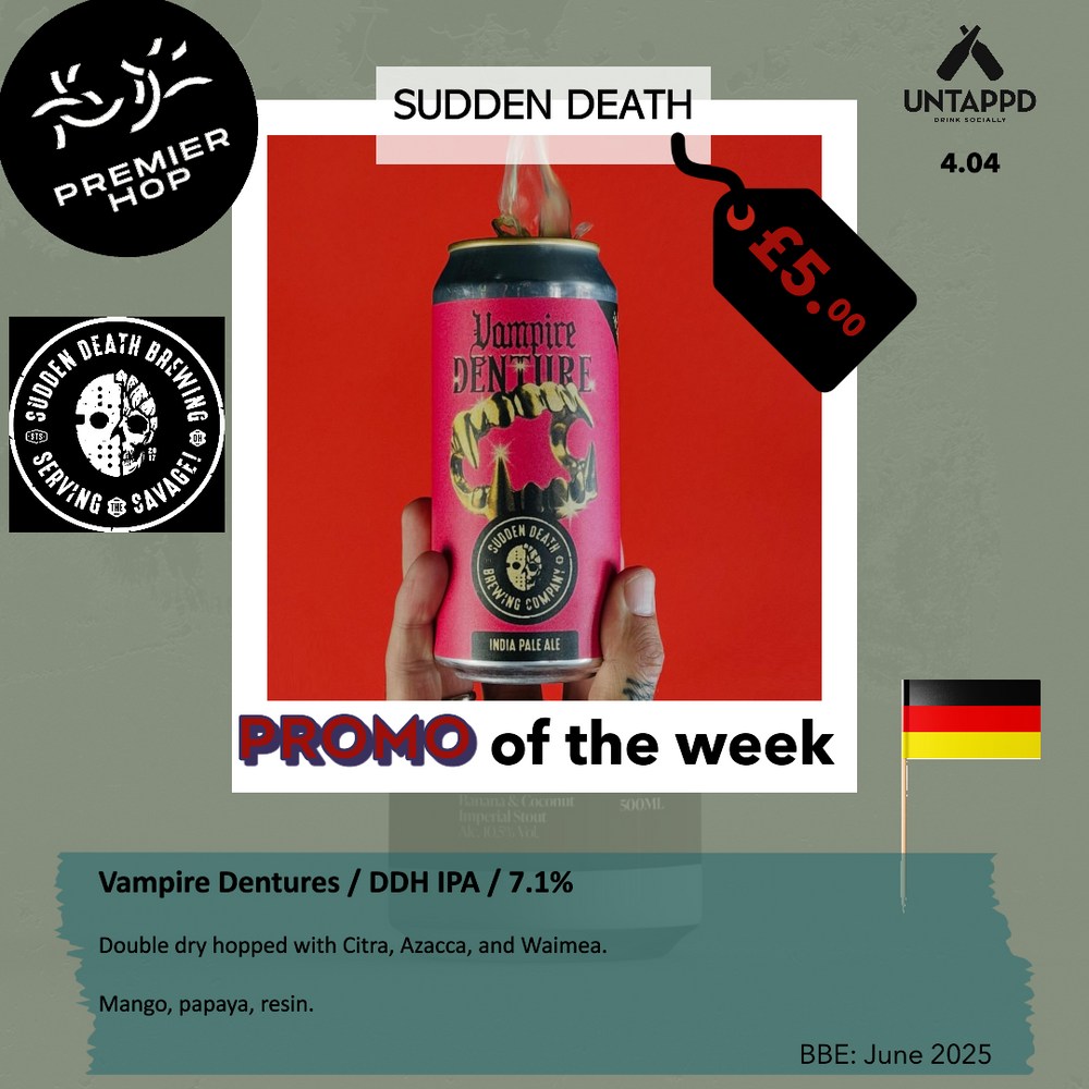 Sudden Death Brewing Co Vampire Dentures  DDH IPA  7.1% - Premier Hop