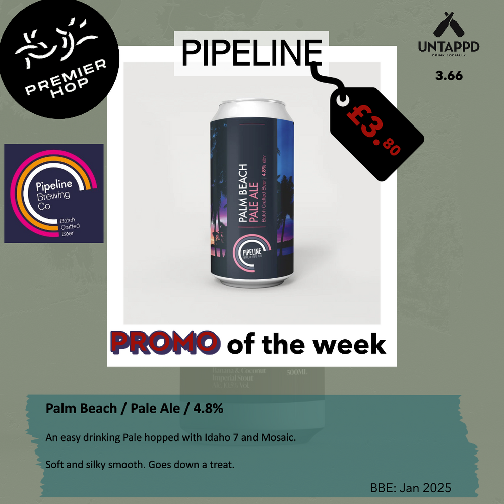 Pipeline Brewing Co Palm Beach Pale Ale 4.8% Pipeline Brewing Co Palm Beach Pale Ale 4.8%