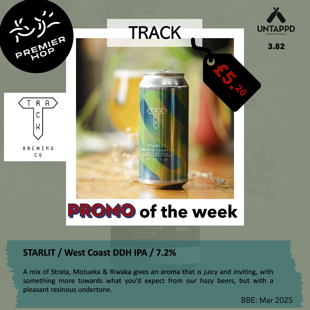 Track Brewing Co Starlit WC DDH IPA 7.2% Track Brewing Co Starlit WC DDH IPA 7.2%