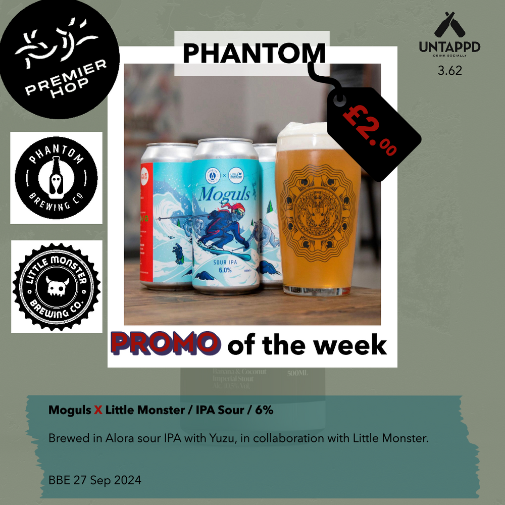 Phantom Brewing Moguls X Little Monster  IPA Sour  6% - Premier Hop