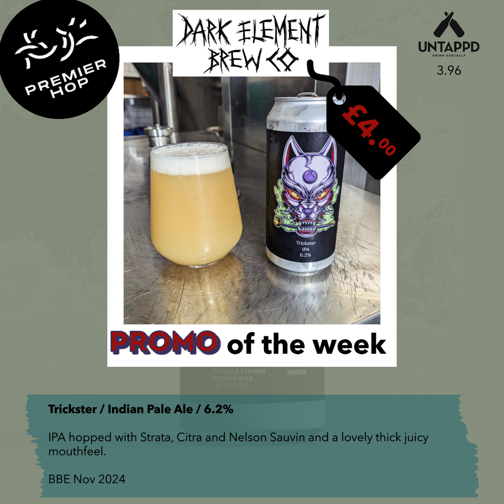 Dark Element Brew Trickster  IPA  6.2% - Premier Hop