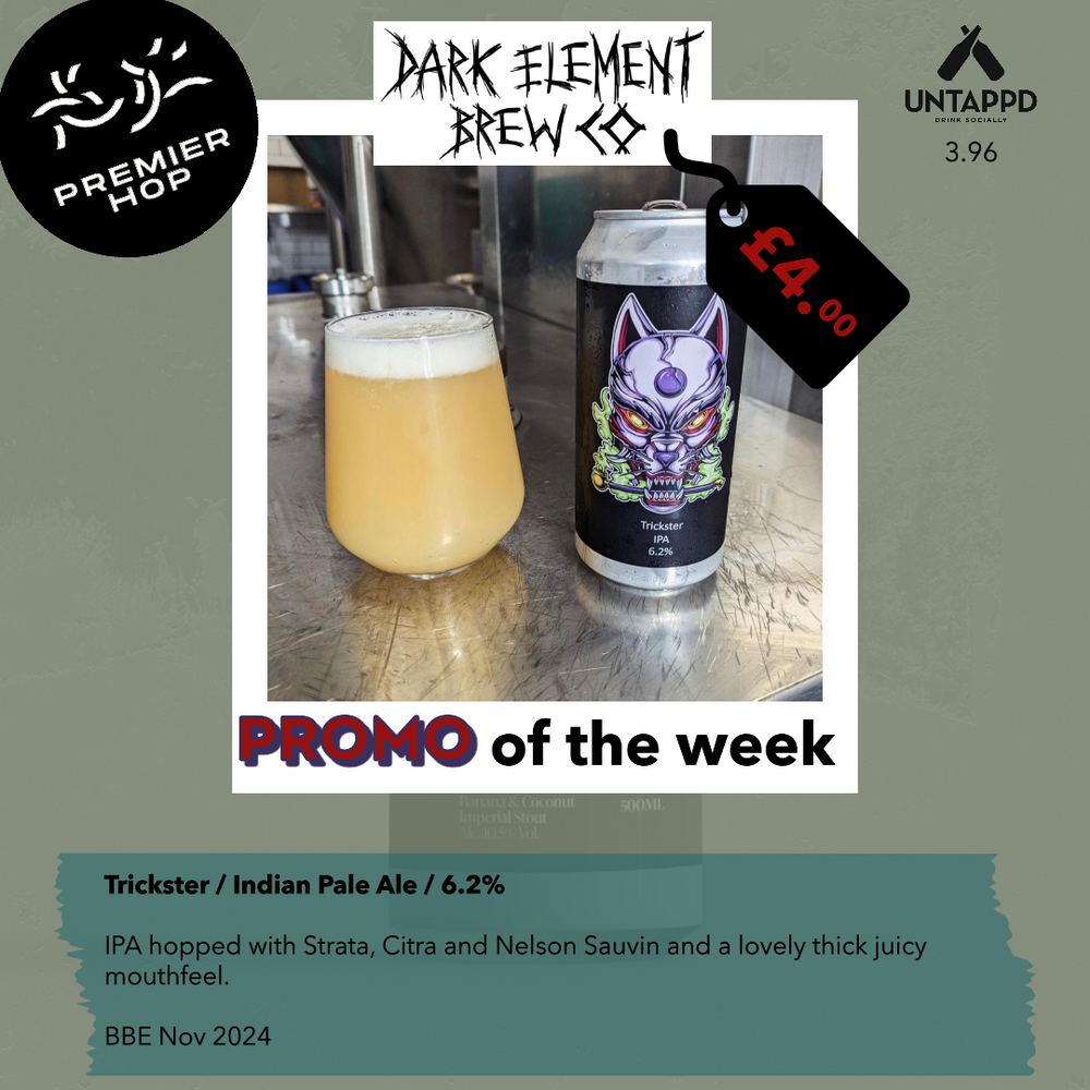 Dark Element Brew Trickster IPA 6.2% Dark Element Brew Trickster IPA 6.2%