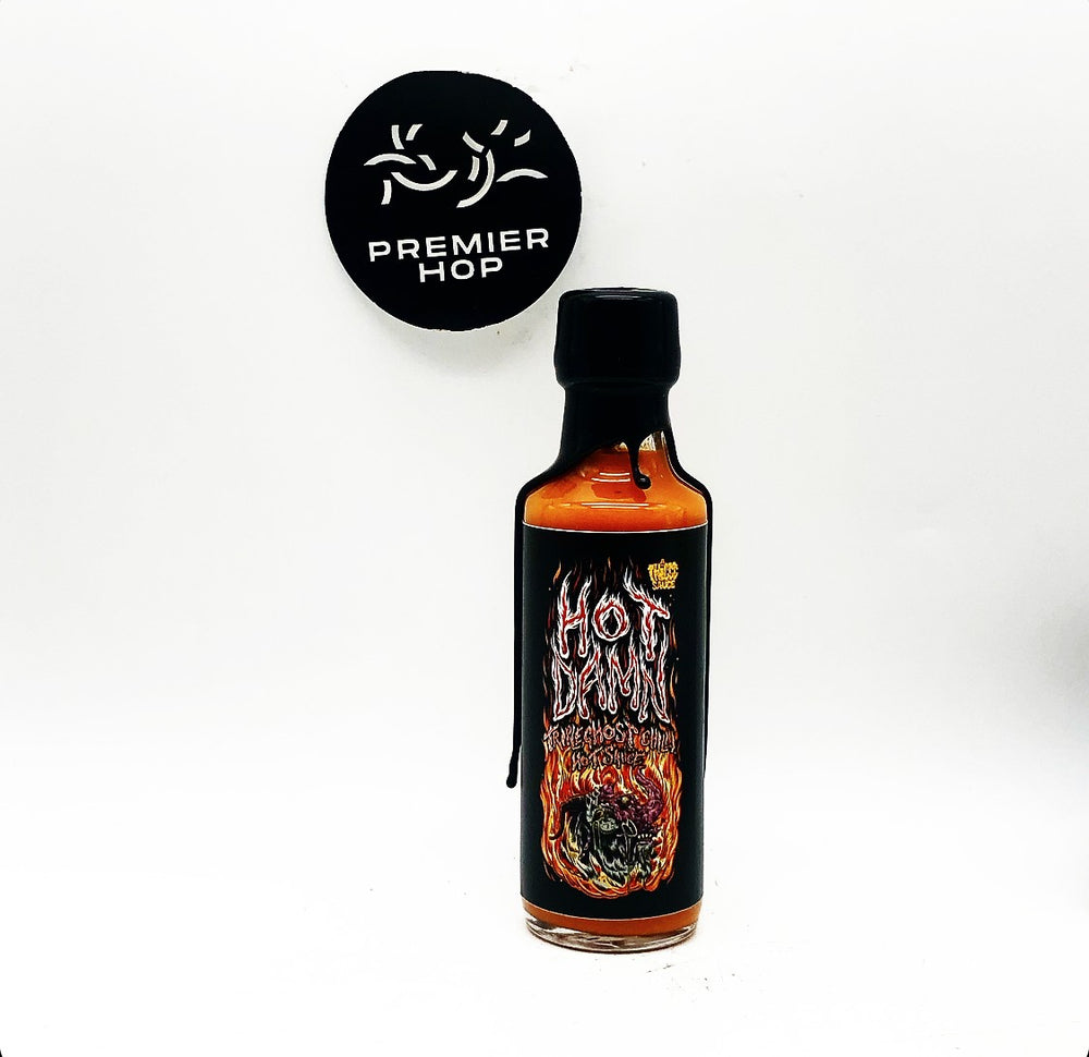 Thiccc Sauce HOT DAMN Triple Ghost Chilli  Super Hot Sauce  100ml Waxed Bottle - Premier Hop