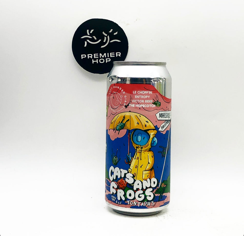 Left Handed Giant Cats & Frogs Hazy IPA 6.5% Left Handed Giant Cats & Frogs Hazy IPA 6.5%