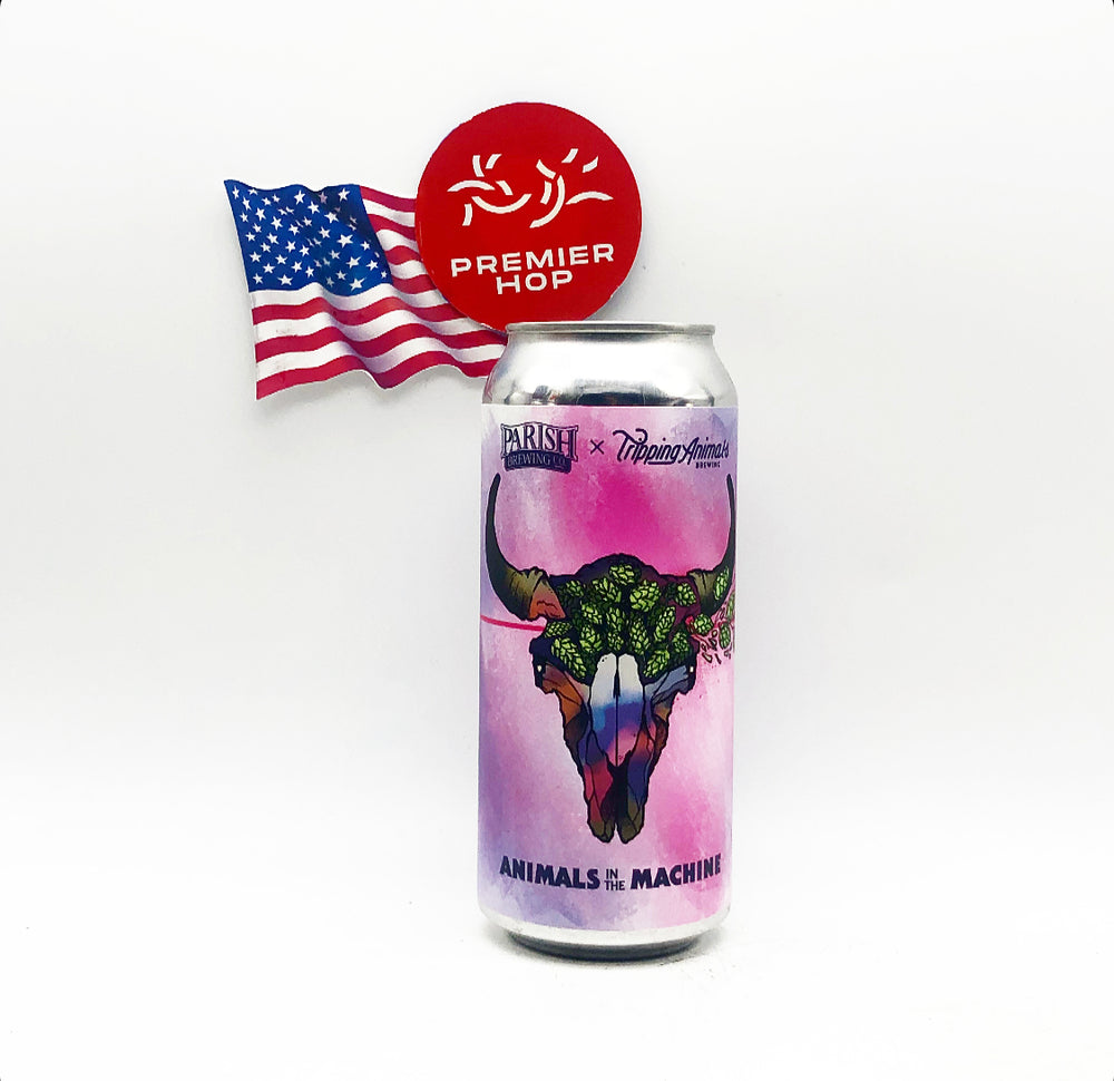 Parish Brewing Co. Animals In the Machine X Tipping Animals DDH DIPA 8% Parish Brewing Co. Animals In the Machine X Tipping Animals DDH DIPA 8%
