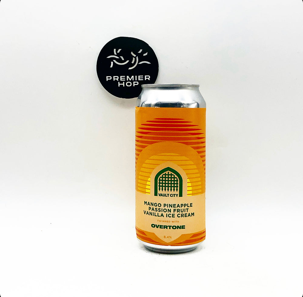 Overtone Brewing Co Mango, Pineapple, Passion Fruit Vanilla Ice Cream X Vault City Sour 8.4% Overtone Brewing Co Mango, Pineapple, Passion Fruit Vanilla Ice Cream X Vault City Sour 8.4%
