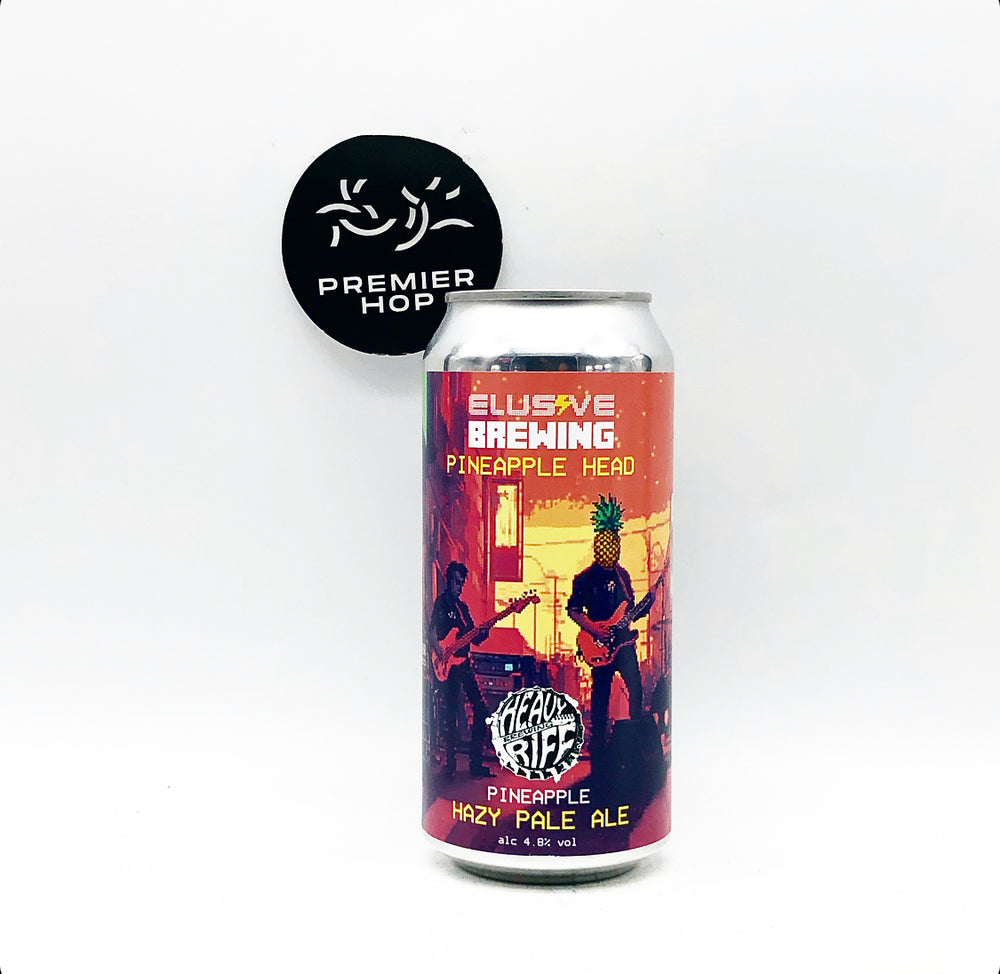 Elusive Brewing Pineapple Head  Hazy Pale Ale  4.8% - Premier Hop