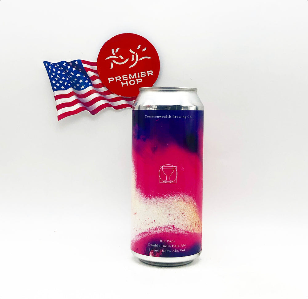 commonwealth Brewing Co. Big Papi Double IPA 8% commonwealth Brewing Co. Big Papi Double IPA 8%