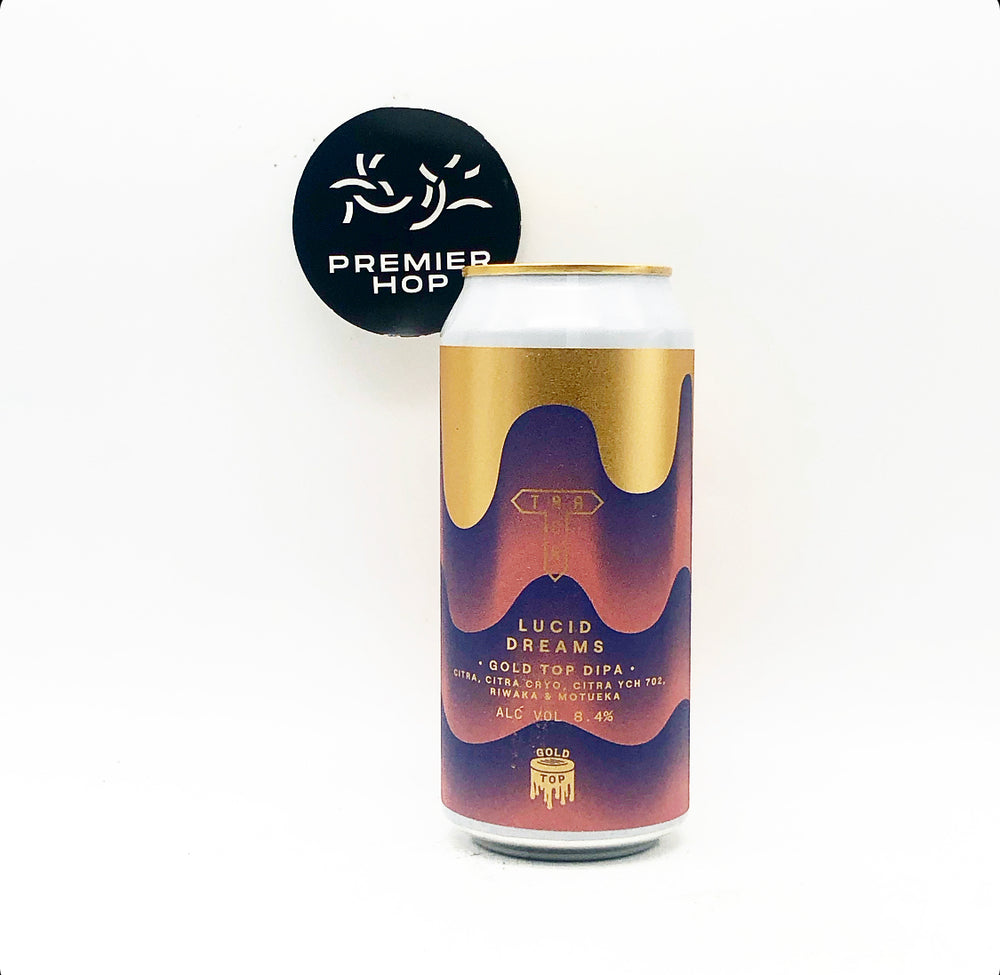 Track Brewing Co Lucid Dreams - Gold Top  DIPA  8.4% - Premier Hop