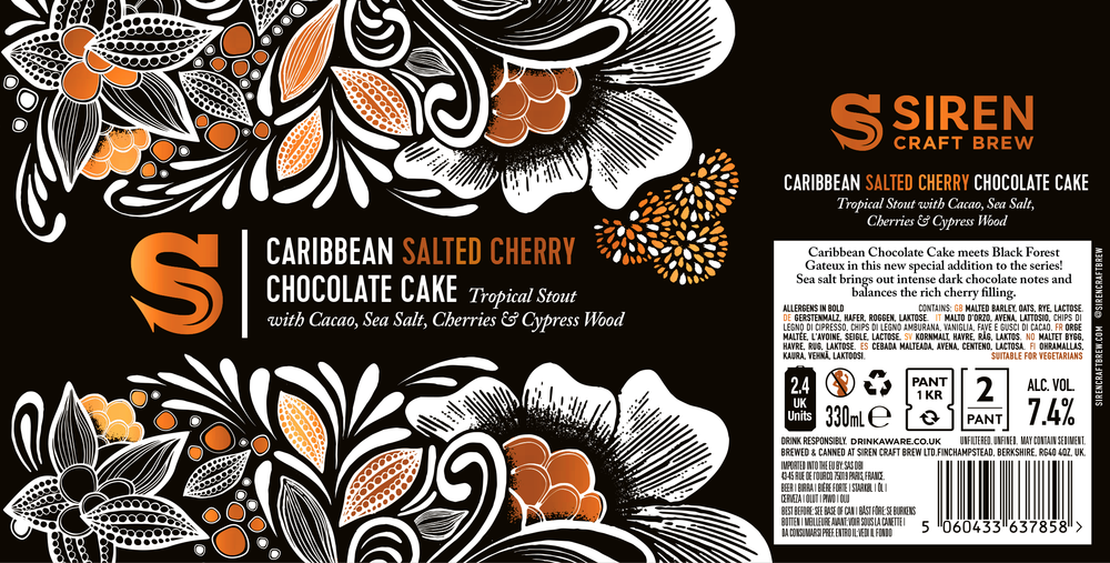Caribbean Salted Cherry Chocolate Cake / Stout / 7.4%