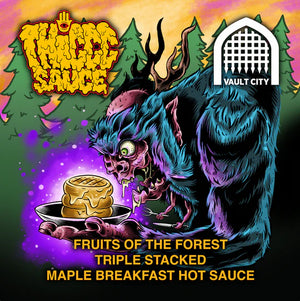 Fruits OF The Forest X Vault City / Breakfast Hot Sauce / 150ml Waxed Bottle