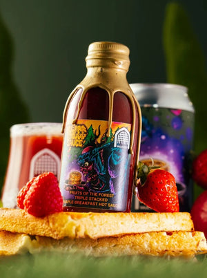 Fruits OF The Forest X Vault City / Breakfast Hot Sauce / 150ml Waxed Bottle