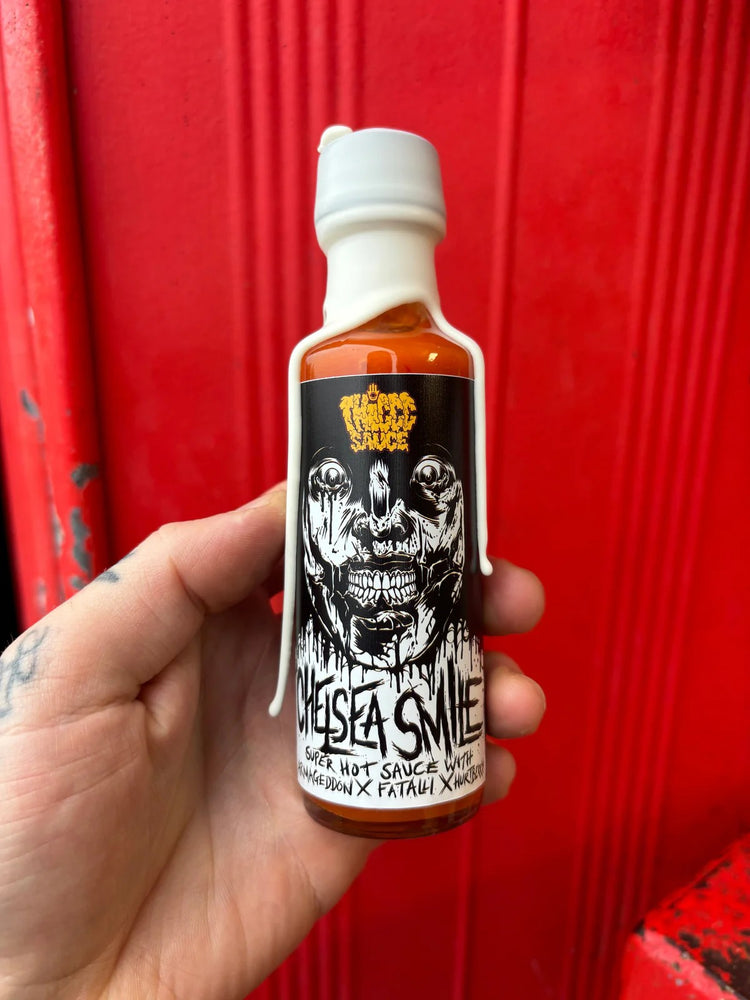 Chelsea Smile / Super Hot Sauce / 100ml Waxed Bottle