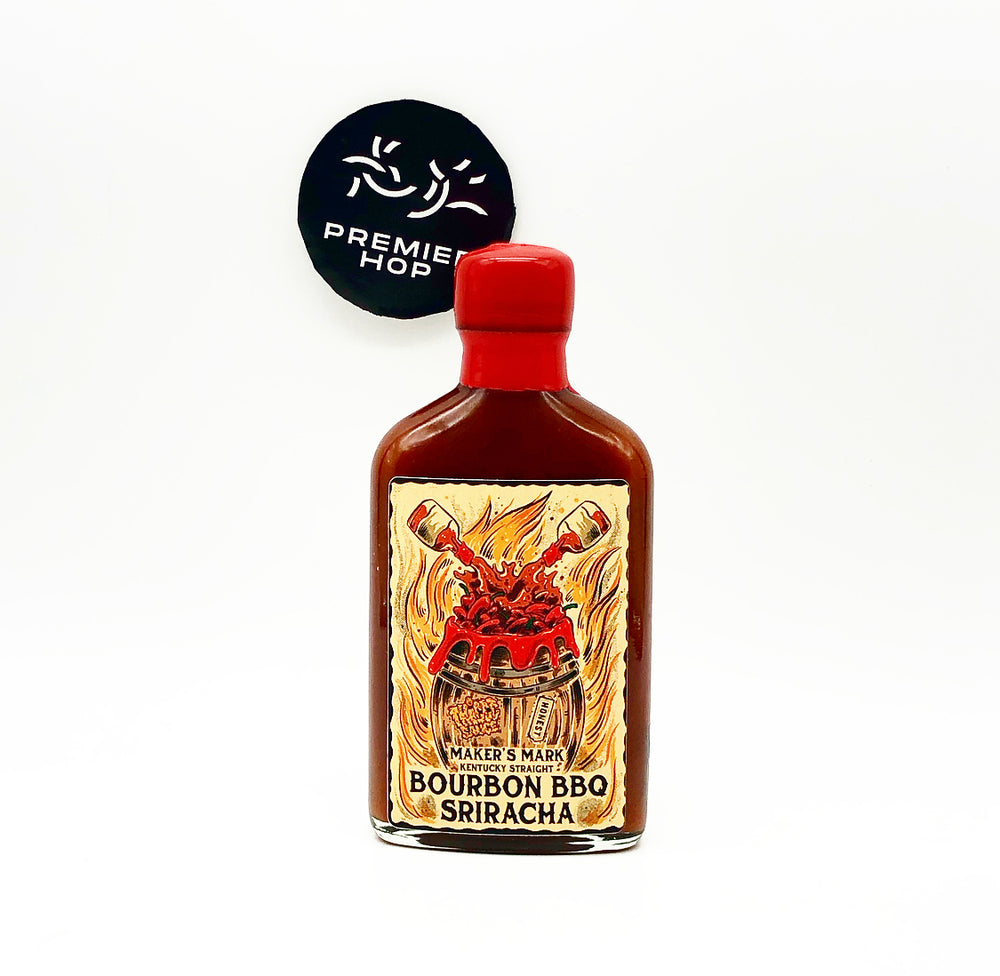 Bourbon BBQ Sriracha / BBQ Sauce / 200ml Waxed Bottle